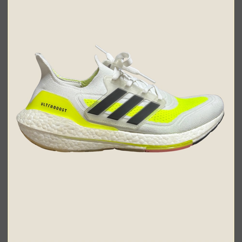 FINAL SALE 🚨 Adidas UltraBoost 21 'White Solar Yellow'